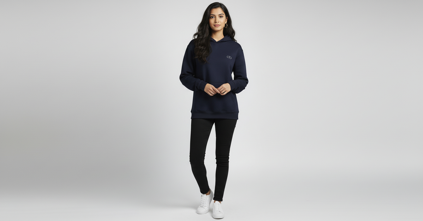 Oversized hoodie blue