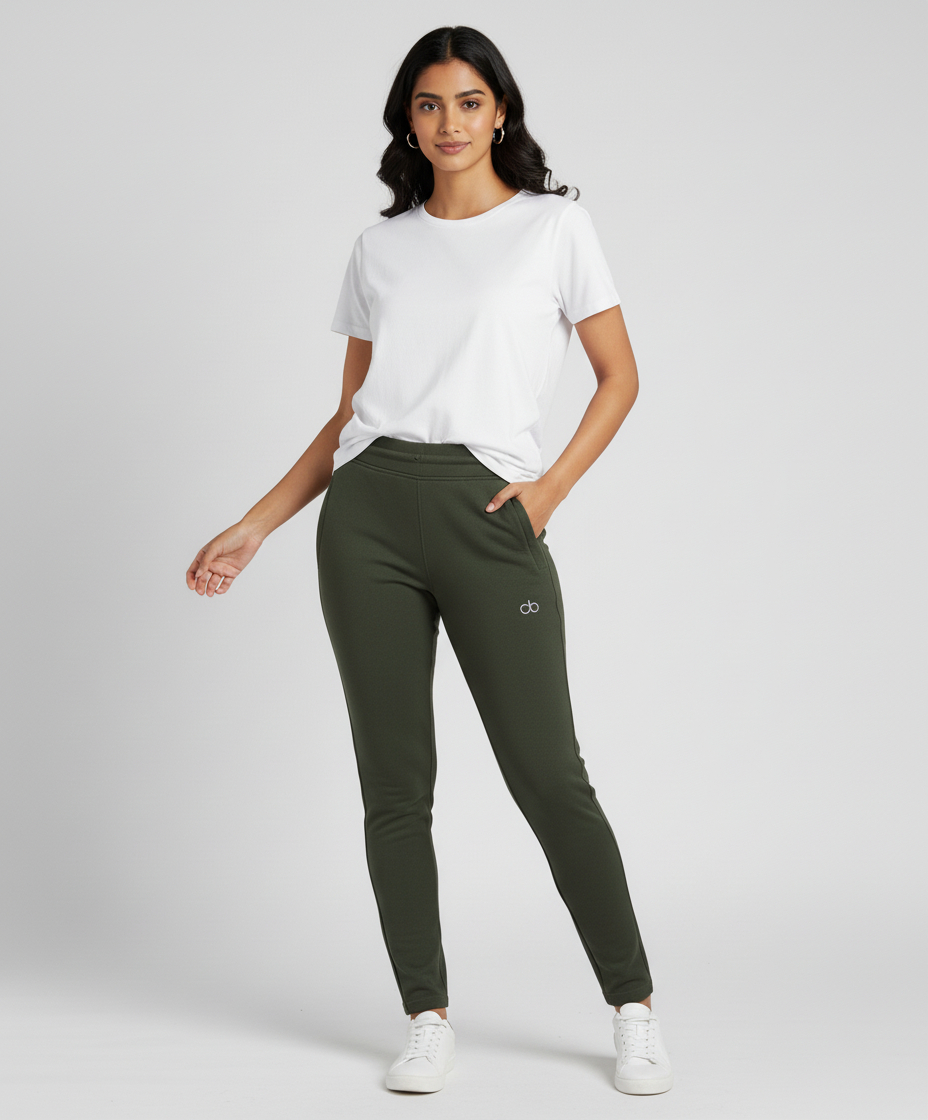 Denmol trackpant olive